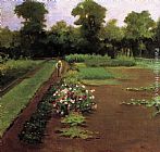 James Carroll Beckwith Famous Paintings - New Hamburg Garden
